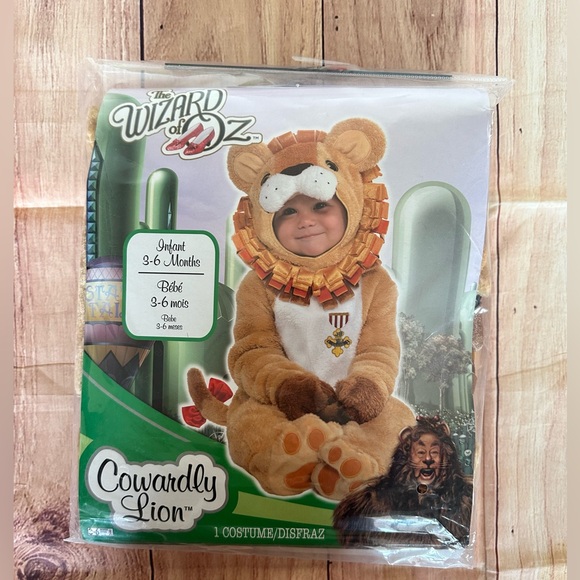 The Wizard of Oz Cowardly Lion Baby Costume 3-6 Months - Picture 1 of 10